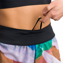 2-in 1 Mesh Split Run Shorts 5" - Feather